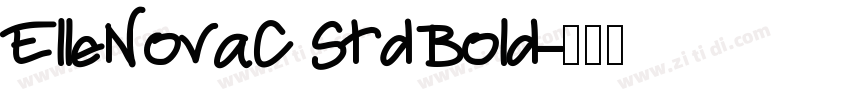 ElleNovaC Std Bold字体转换